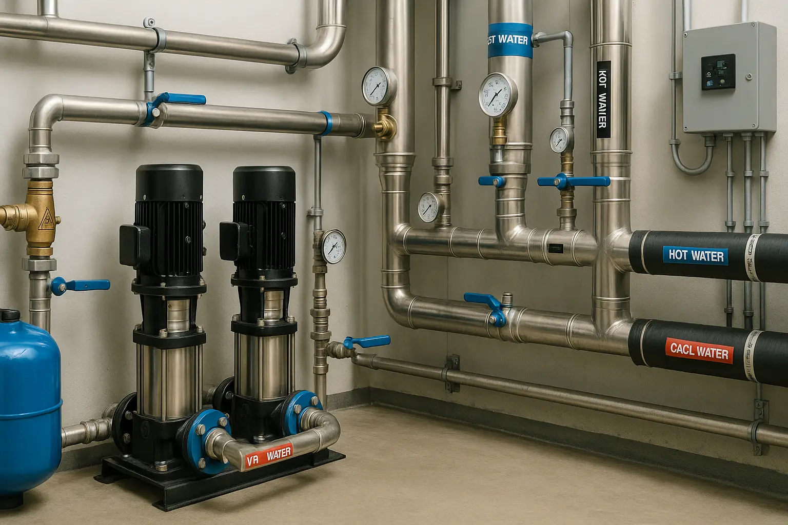 Commercial plumbing and water systems