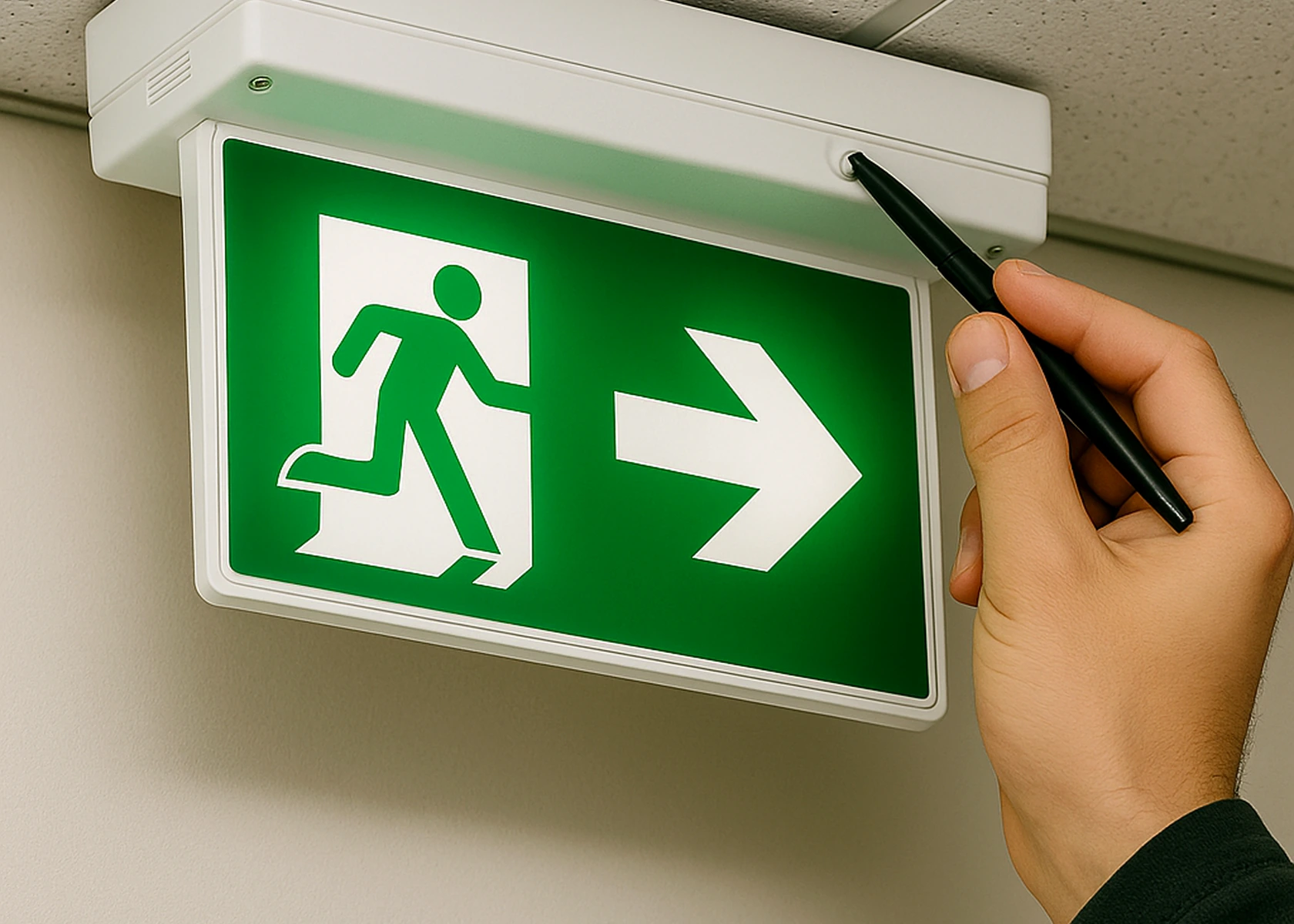 Monthly function and annual full duration emergency lighting tests with logbooks in Manchester