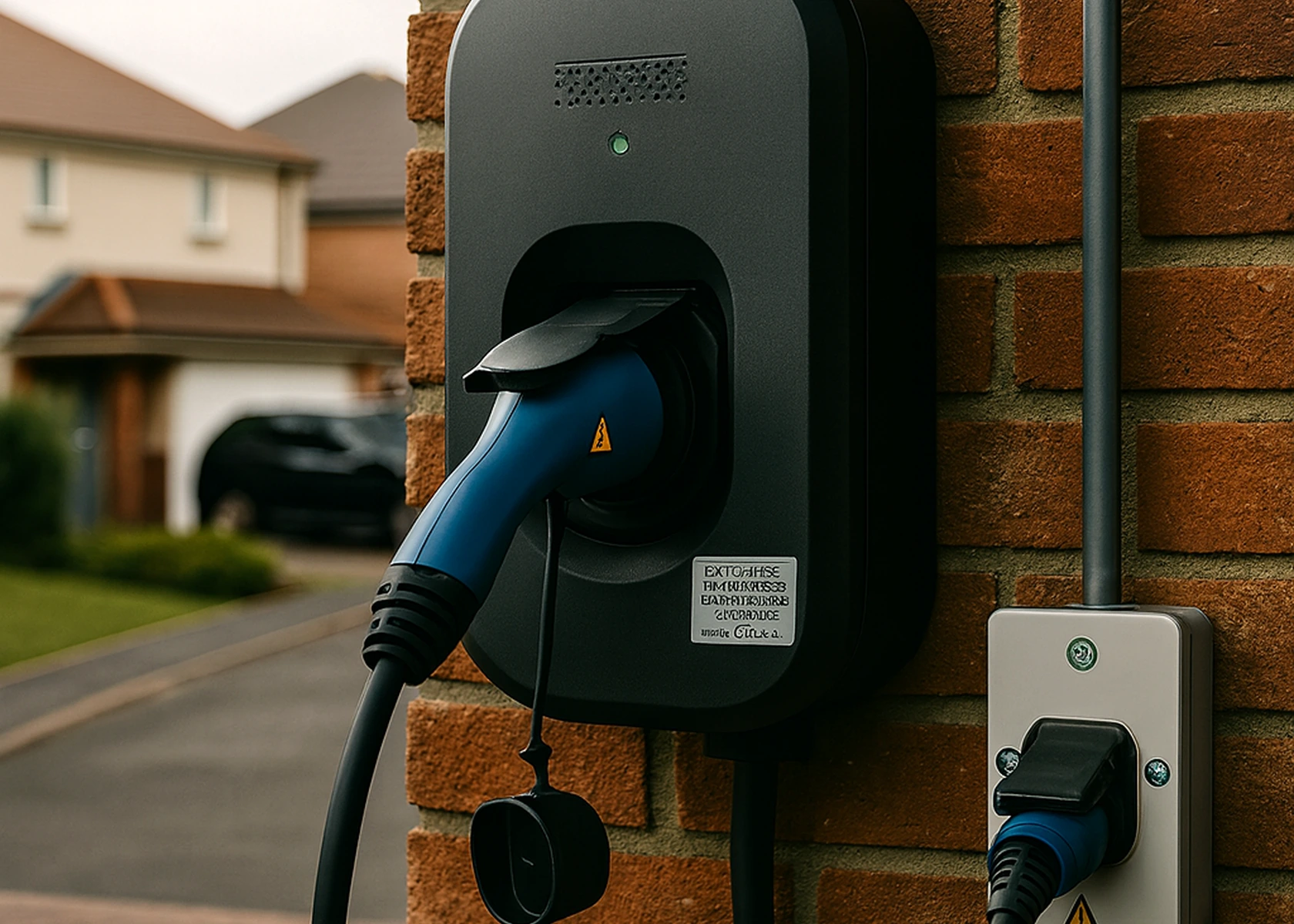 Fortress Utilities EV charge point installation in Manchester with Type 2 tethered or untethered options