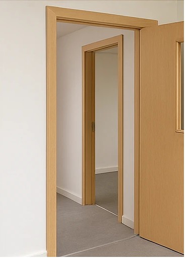Doorsets and glazed screens within partitions