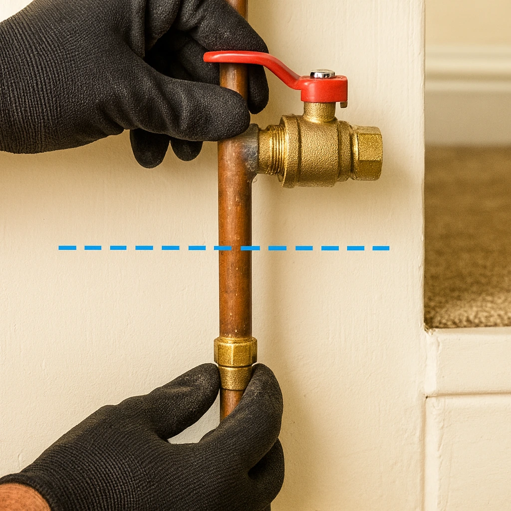 Emergency isolation and valve works