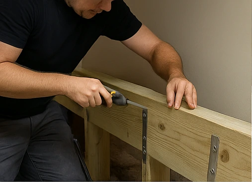 Joist sistering and structural repairs