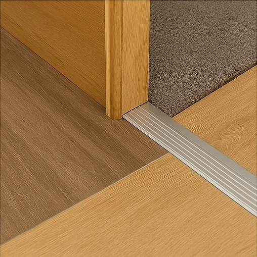 Stair nosings and edgings installed