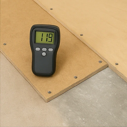 Subfloor preparation smoothing and plywood