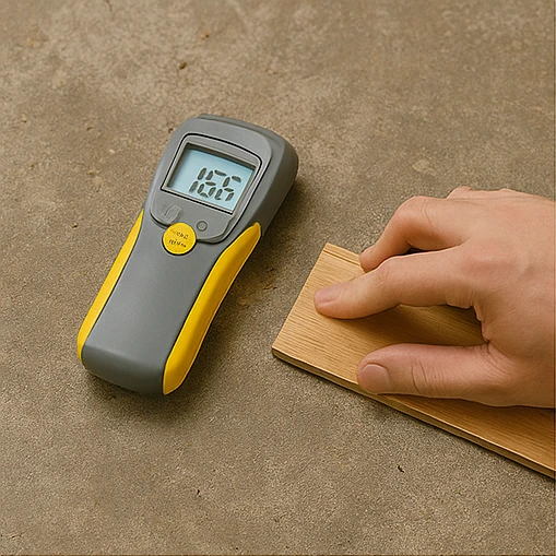 Subfloor survey and moisture testing