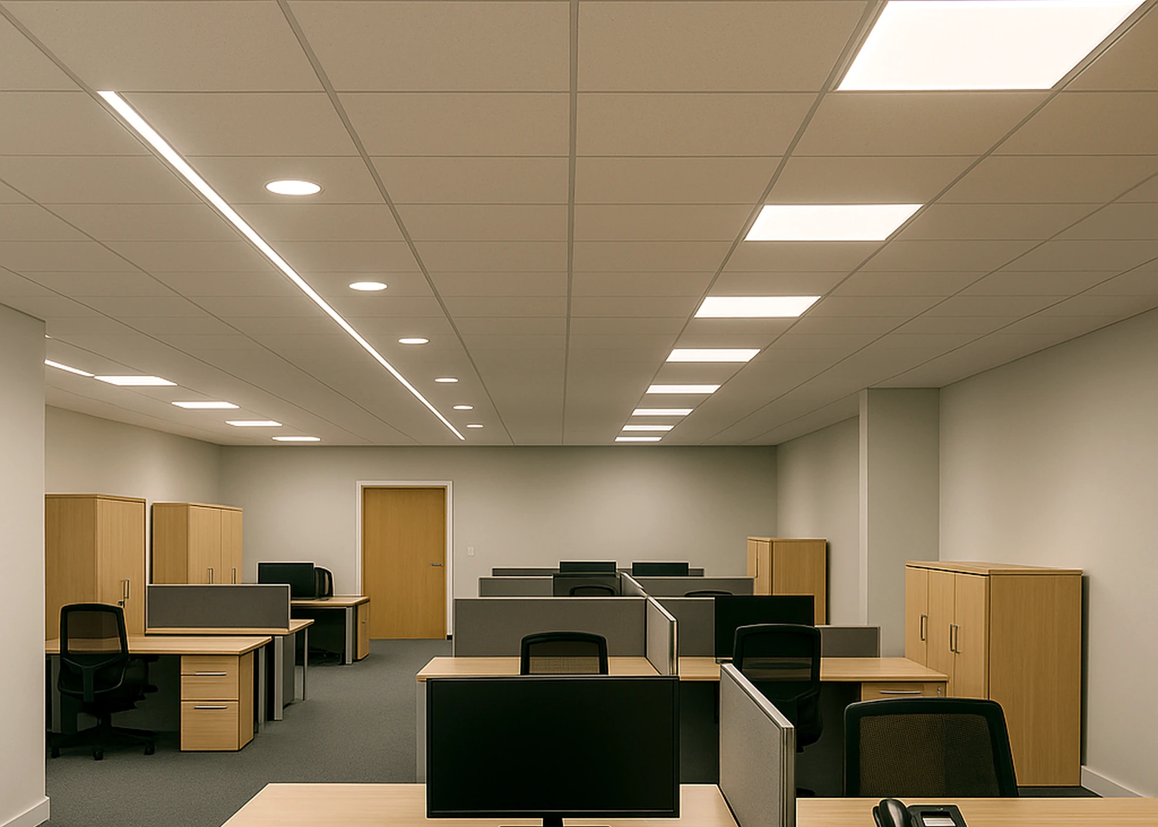 General lighting design and installation by Fortress Utilities Greater Manchester
