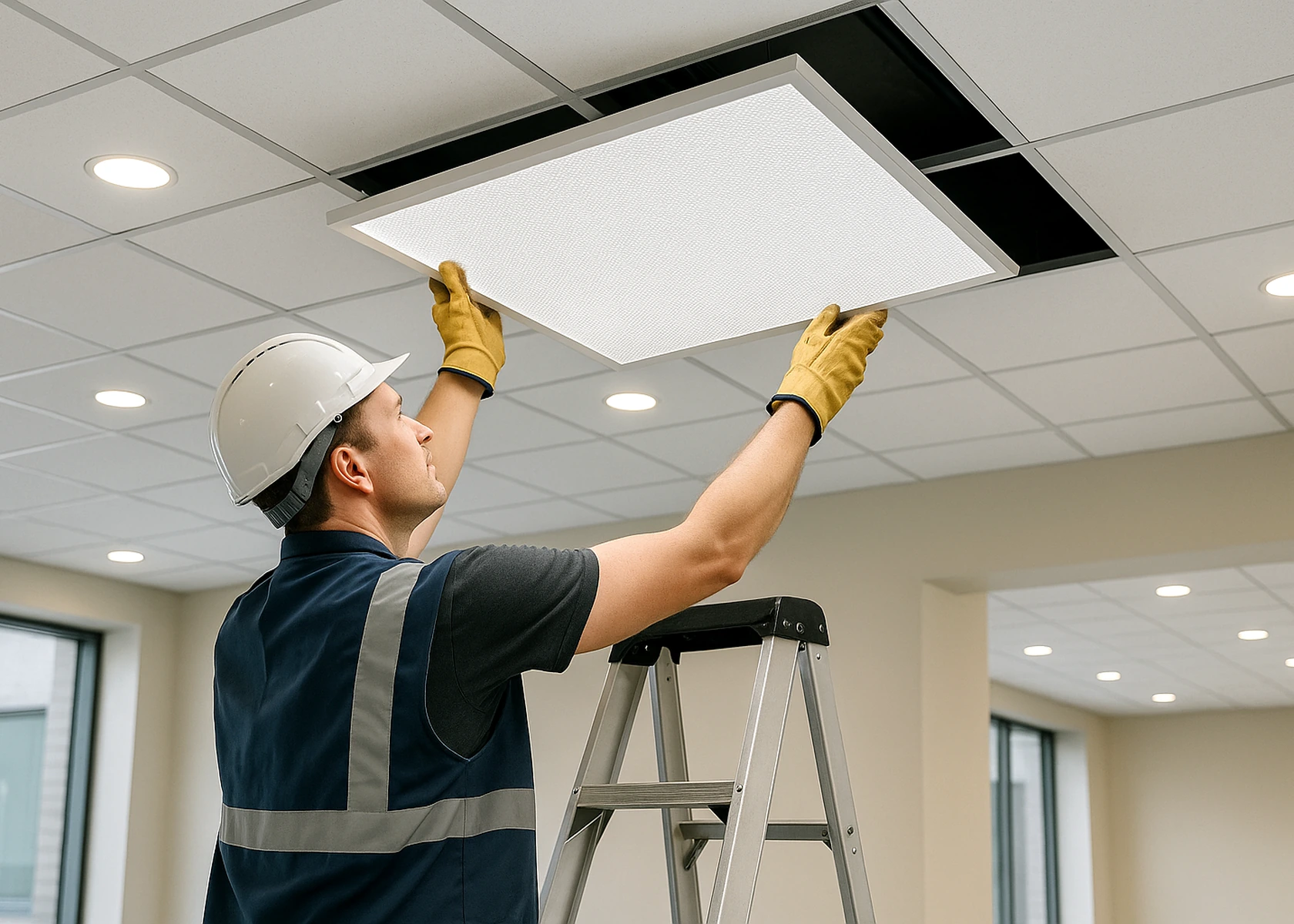 Fortress Utilities LED lighting upgrades for offices and retail in Manchester